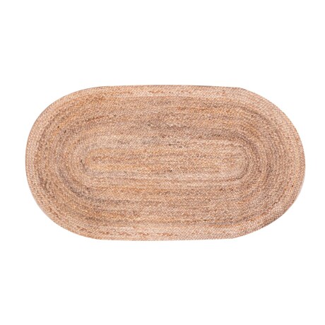 ALFOMBRA YUTE NATURAL-BEIGE OVAL YUTE EMMA