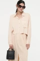 CAMISA CLASIC FIT Crema