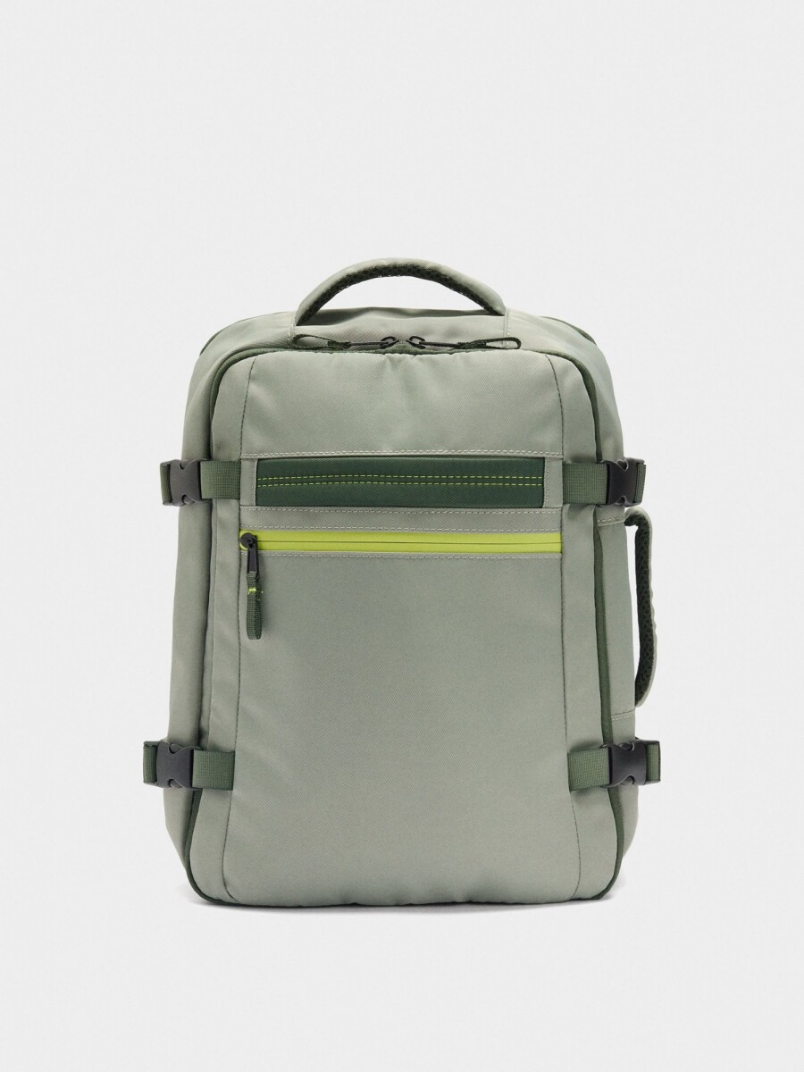 Mochila De Cabina De Nylon gris