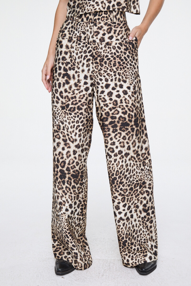 PANTALÓN ANIMAL PRINT ANCHO 