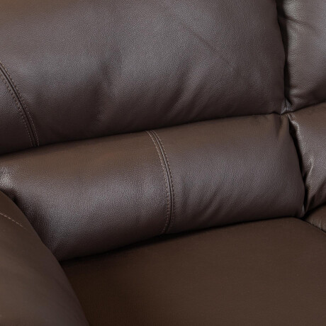 SILLÓN 2 CUERPOS CUERO MARRON FLORENCIA CHOC.