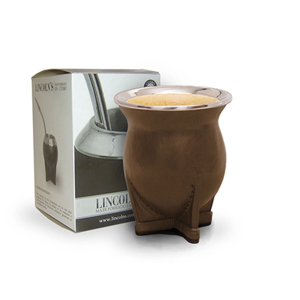 MATE LINCOLNS c/Vuelo FORRADO en CUERO PREMIUM-Whisky - Sin color 