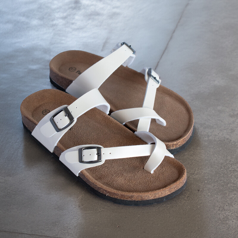 Sandalia de dama Panama Jack OFF WHITE