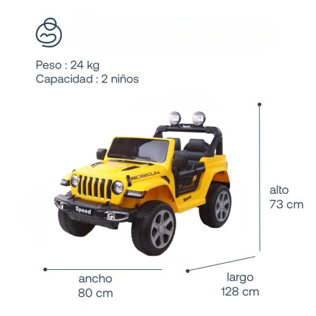 Jeep Renegado a batería de 12V Bebesit Amarillo Jeep Renegado a batería de 12V Bebesit Amarillo