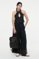 PANTALON ANCHO Negro