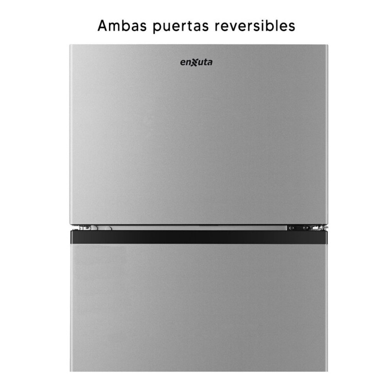 Heladera con freezer Enxuta RENX16200FH color silver con capacidad de 205L Heladera Con Freezer Enxuta Renx16200fh Color Silver Con Capacidad De 205l