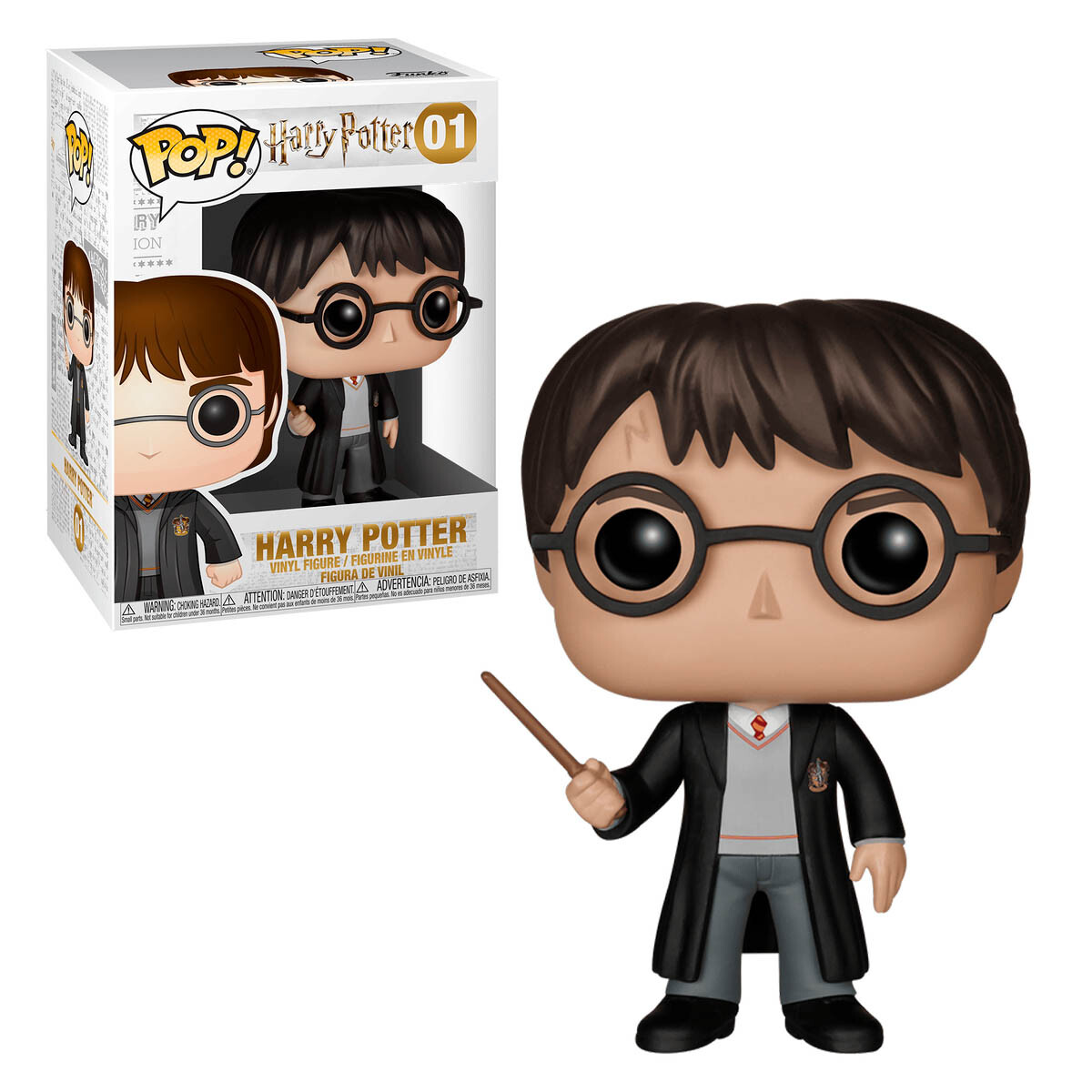 Funko Pop Harry Potter 01 C/varita Figura Original 