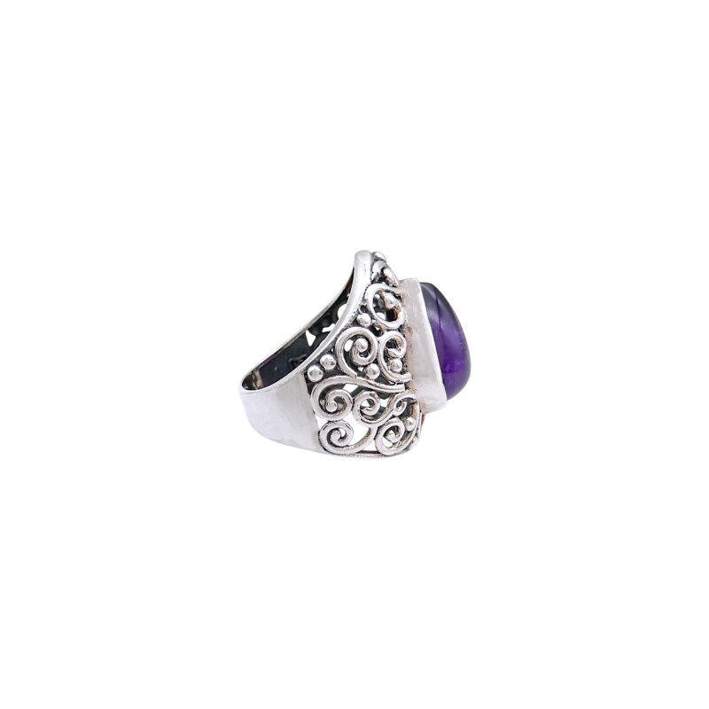 Anillo Lagrima Amatista Imperial. Plata 925 - AN4752 sinpiedra