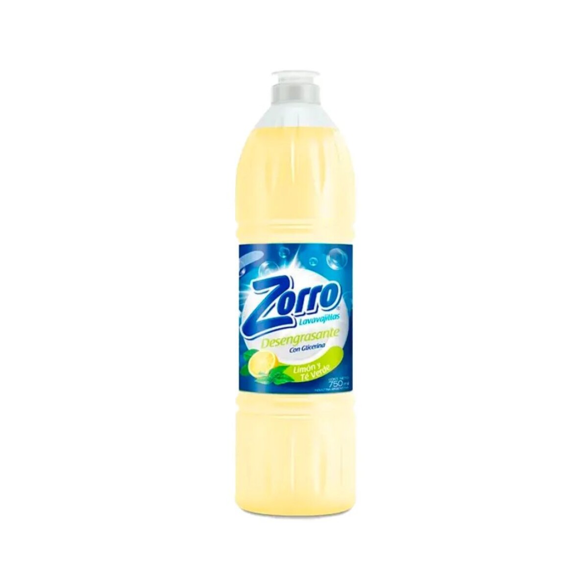 DETERGENTE ZORRO 750CC LIMON Y TE VERDE 