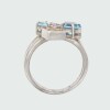 Anillo Paola de MOON en plata 925 con brillante y piedras semipreciosas Anillo Paola de MOON en plata 925 con brillante y piedras semipreciosas