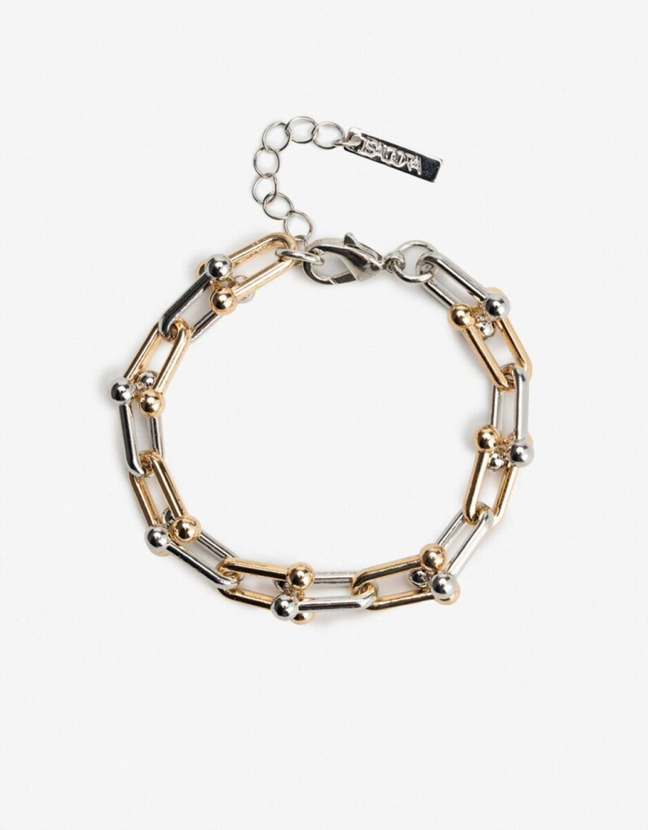 Pulsera Flexible Metal Biplating - Dorado 