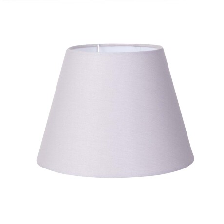 PANTALLA LINO GRIS CÓNICA