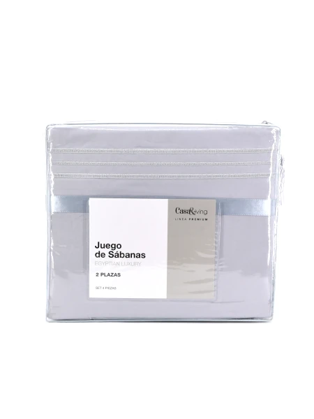 SABANAS JUEGO EGYPTIAN GRIS CLARO