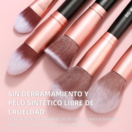Set De 16 Brochas Bs-mall Para Maquillaje Con Estuche Manta Set De 16 Brochas Bs-mall Para Maquillaje Con Estuche Manta