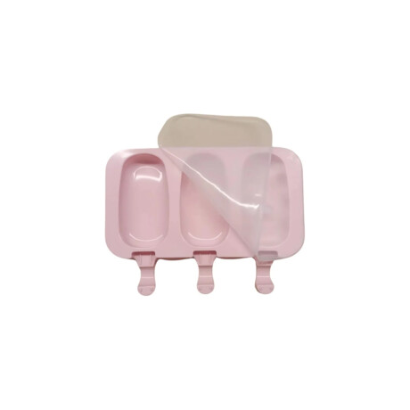 Molde para paletas heladas con palitos – silicona flexible Rosado