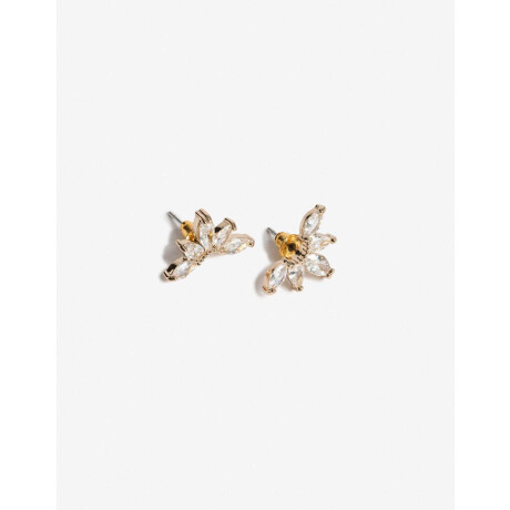 Aros Pasantes Hojita Delicados De La Línea New Delicates. Dorado