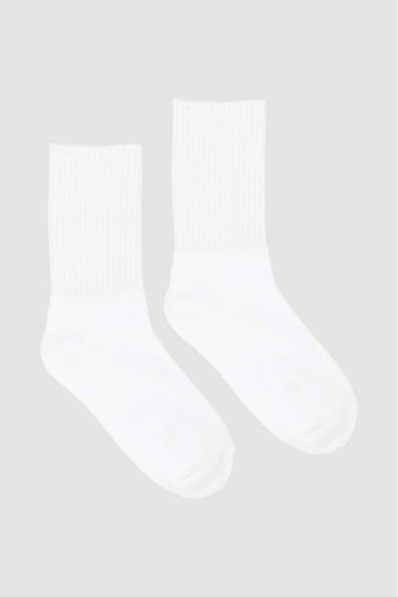 Medias comfort de niño - Blanco 