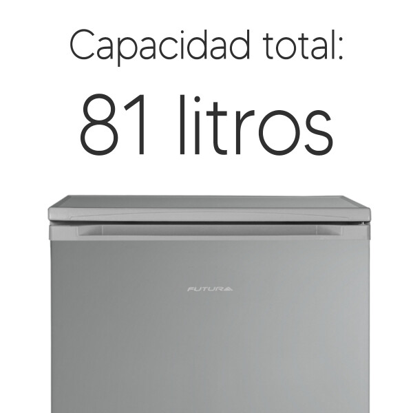 Frigobar C/congelador Futura Fut-mb82-s FRIGOBAR FUTURA SILVER FUT-MB82S