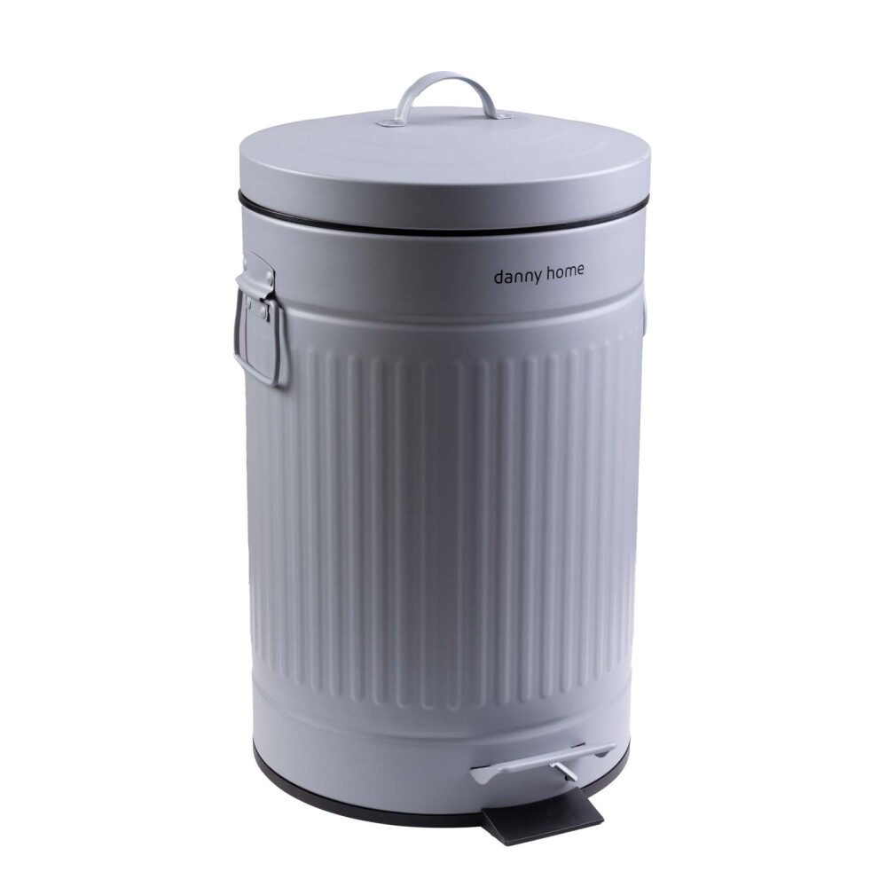 PAPELERA VINTAGE 12L L GRIS ACERO LJT01-12-4