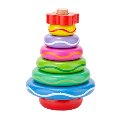 Juego Anillos de Encastre Royal en Madera 001
