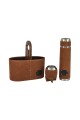 Set matero para auto en cuero Marron