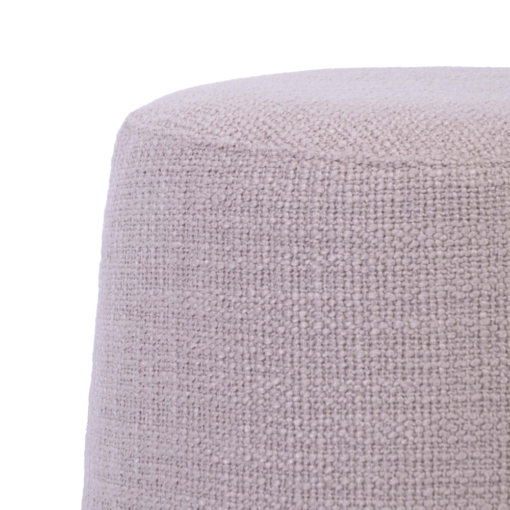 PUFF TELA-Y-MADERA NATURAL-BEIGE NOX BEIGE