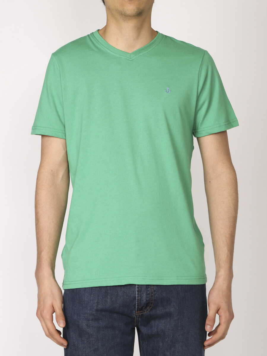 T-shirt Cuello En V Navigator - Verde 