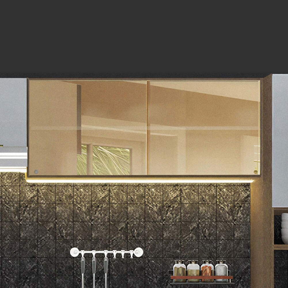 AEREO 120 CM MDP-Y-VIDRIO GRIS LUX