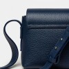 Mini bag Hana en cuero graneado Marine Blue