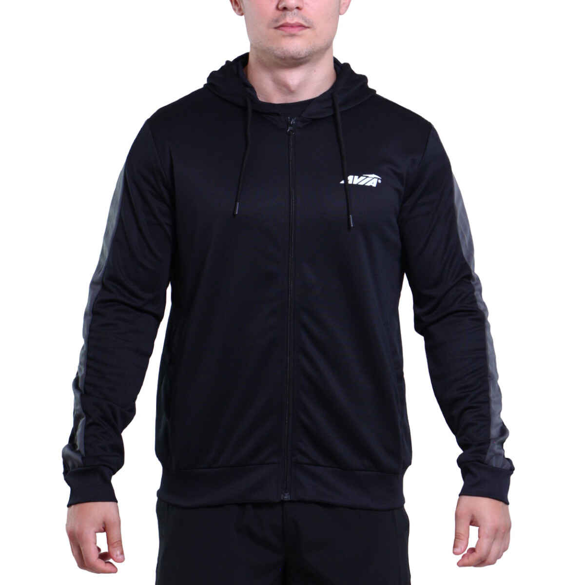 Campera Deportiva Hombre Avia King - Negro-gris Oscuro 