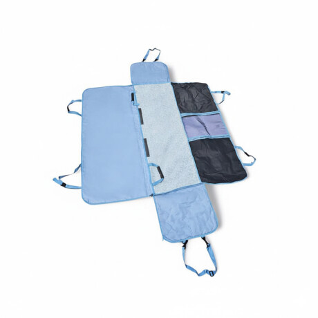 Cubre Asiento Protector para auto universal mascotas Gris/celeste