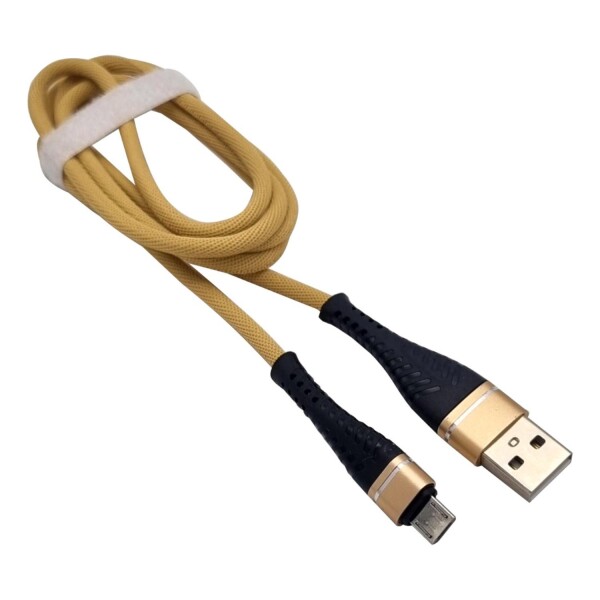 Cable Cargador Micro Usb Malla Super Reforzado Treqa 1 Metro Variante Color Cobre