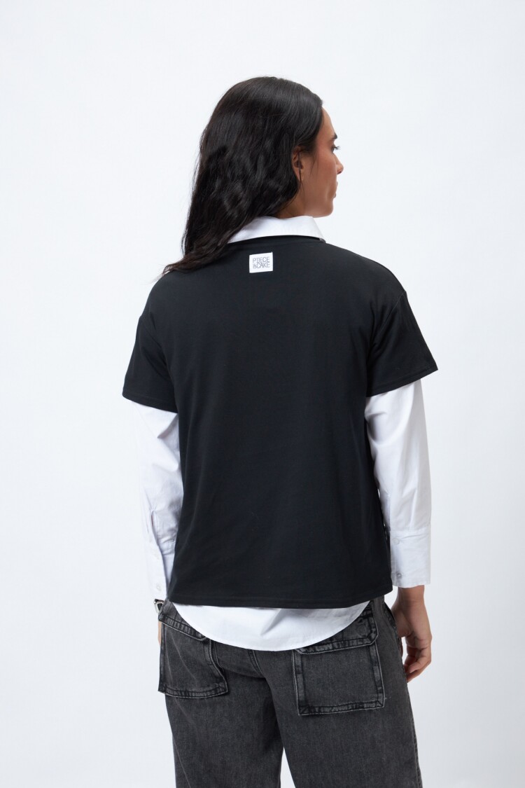 REMERA DRAMA Negro