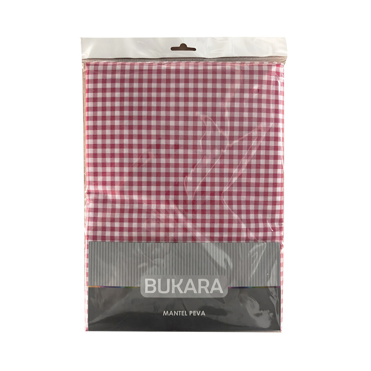 Mantel Rectangular Bukara Peva 140 x 210 cm - 1084 CUADROS ROJO 