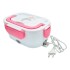 Lunchera Electrica 12/24/220v Vianda Calentador Alimentos Color Variante Rosado