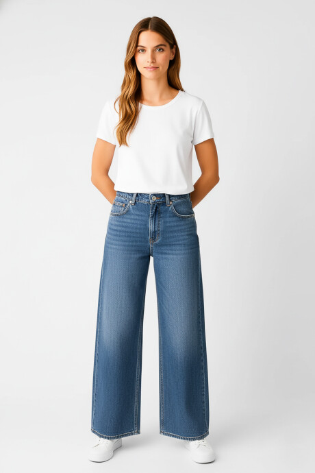 Pantalon Salin Azul Medio