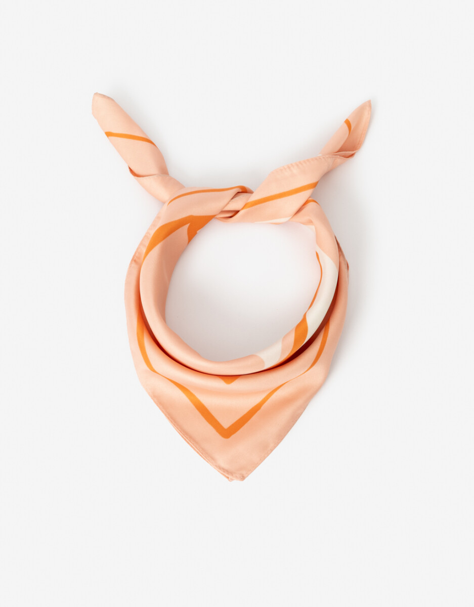 Pañuelo De Raso Estampado 