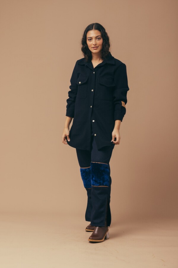 Long New Blazer Azul