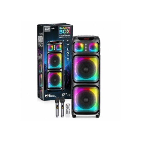 PARLANTE BT BRODU BTS-2171 2X12"" C/BATERIA, MICROFONO PARLANTE BT BRODU BTS-2171 2X12"" C/BATERIA, MICROFONO