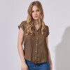 Camisa Saten MARRON