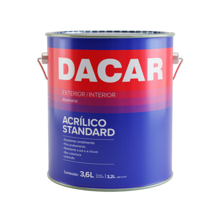 DACAR LATEX ACRILICO STANDARD INT/EXT LILAS 3.6 LITROS Dacar Latex Acrilico Standard Int/ext Lilas 3.6 Litros