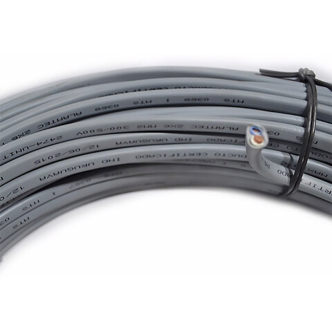 Cable bajo plástico gris 2x6mm² - rollo de 30 mts. N04310R30