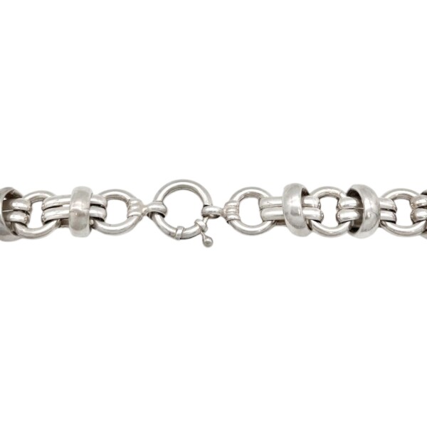 Cadena aro enlazado-Plata 925-Sin Piedra-CD3383 Sinpiedra