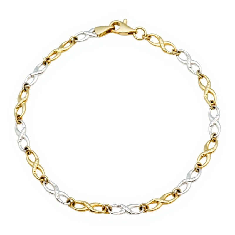 Pulsera Infinito -Oro bajo-Sin Piedra-PU8051 sinpiedra