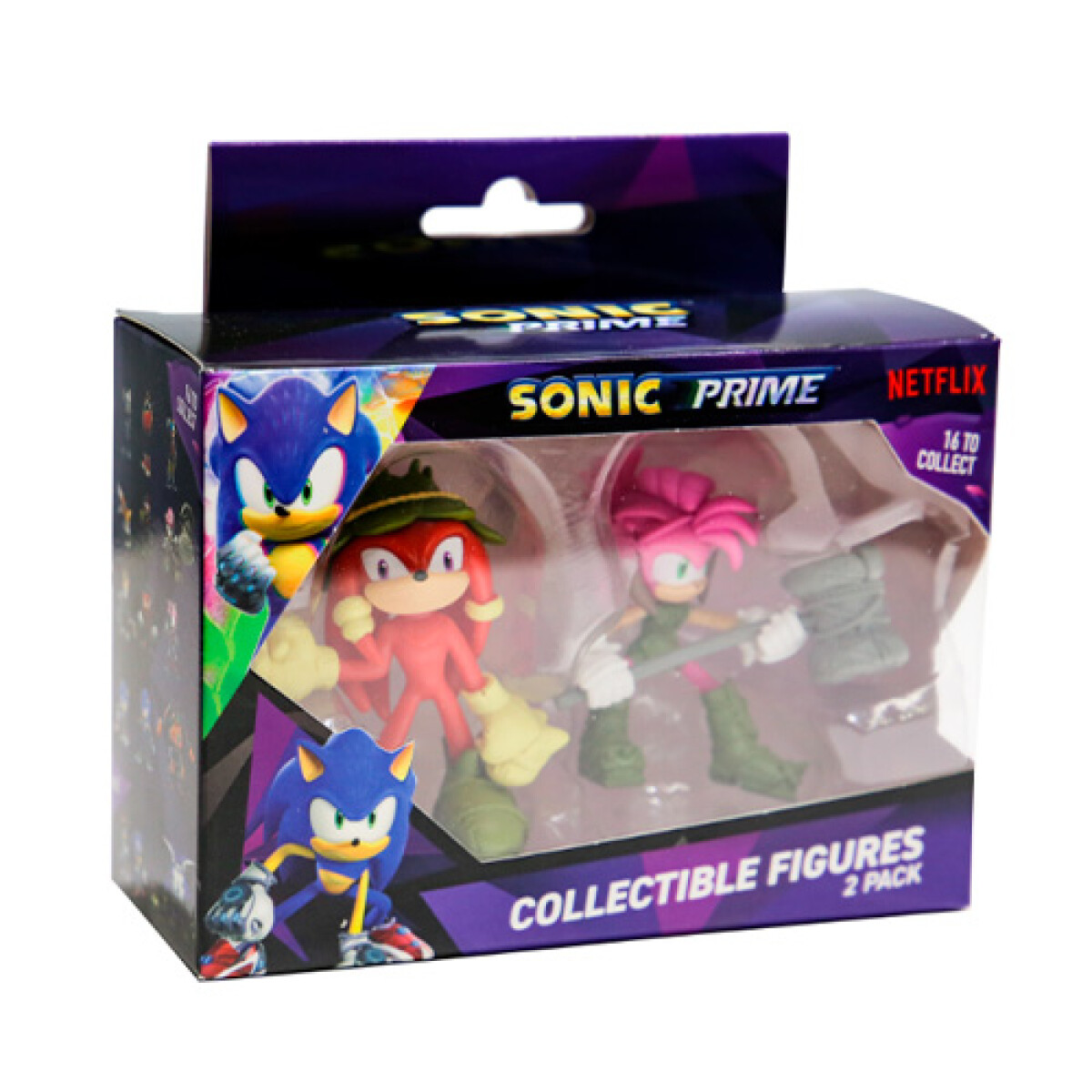 Pack X2 Figuras Serie Sonic SON2015 - AMY-KNUCKLES 