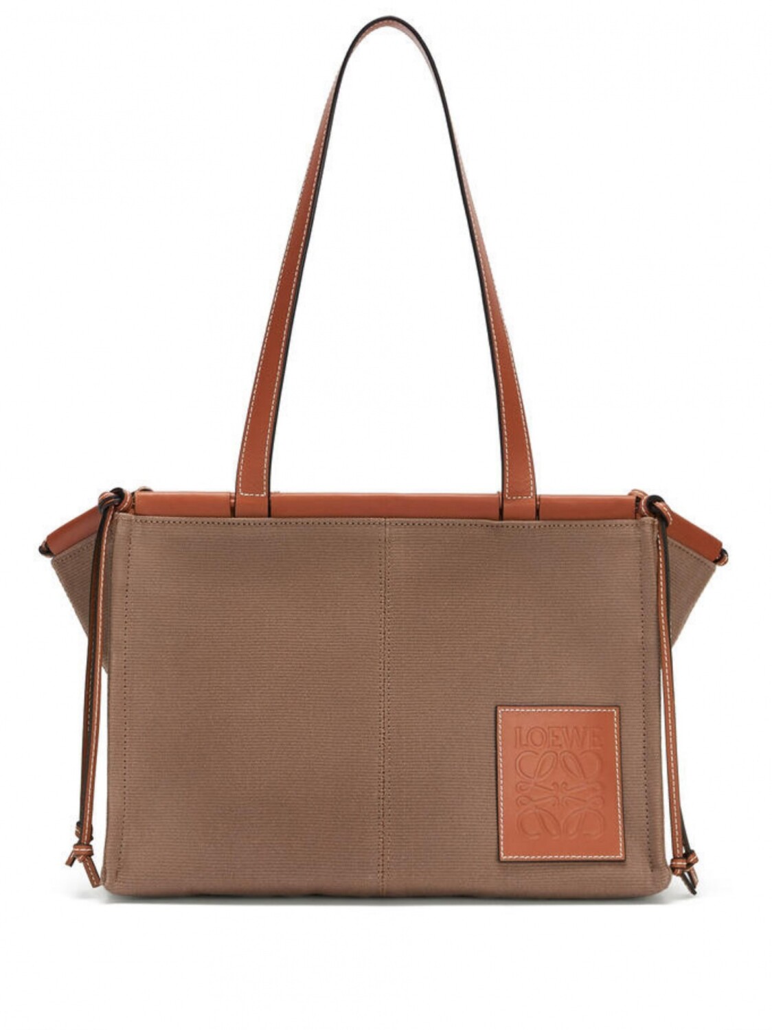 Cartera de lona Cushion tote Marr n Fifth Av
