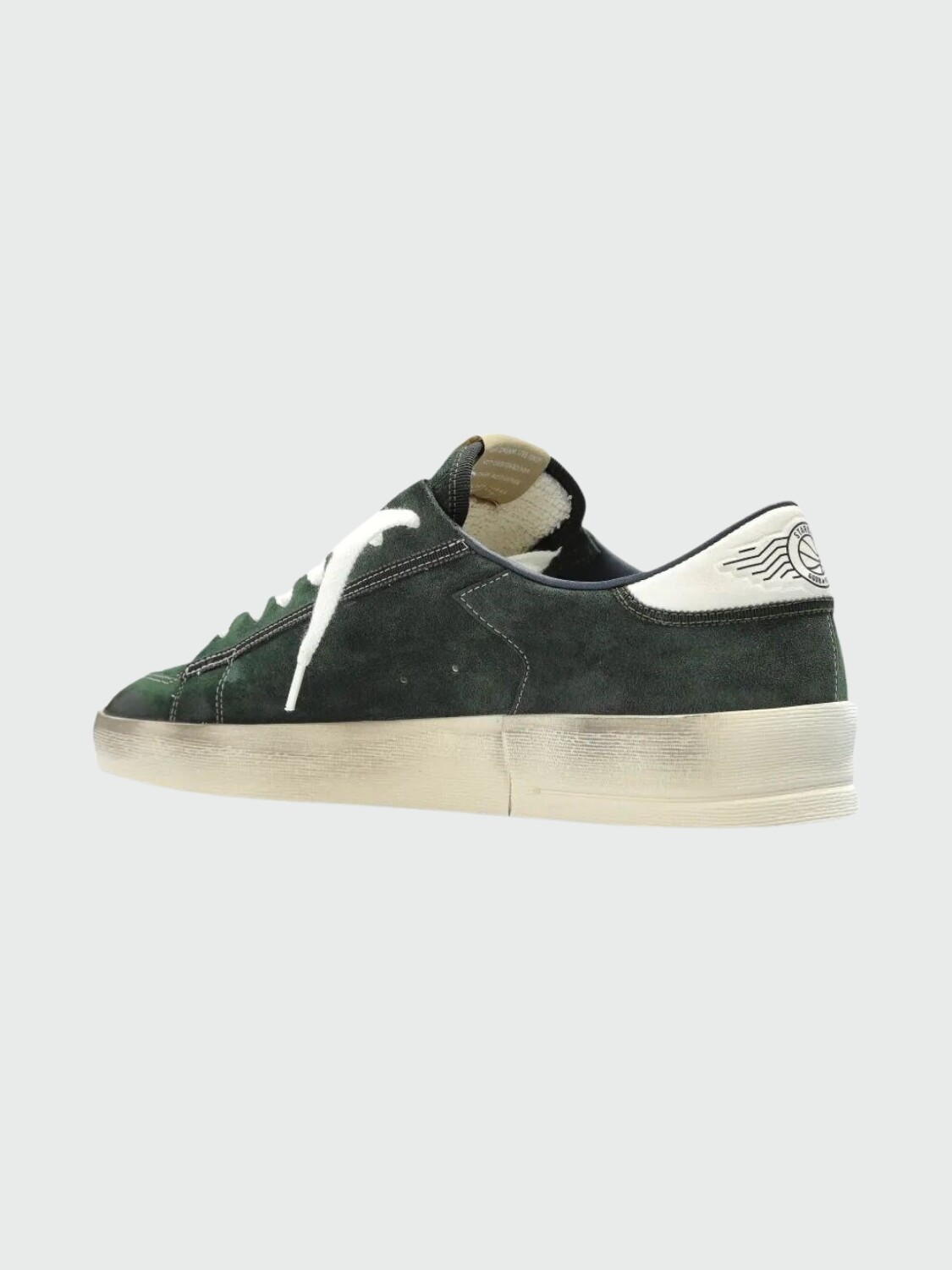 GOLDEN GOOSE - Zapatillas Stradan Suede Upper Toe and Tongue Nappa Alta Automática