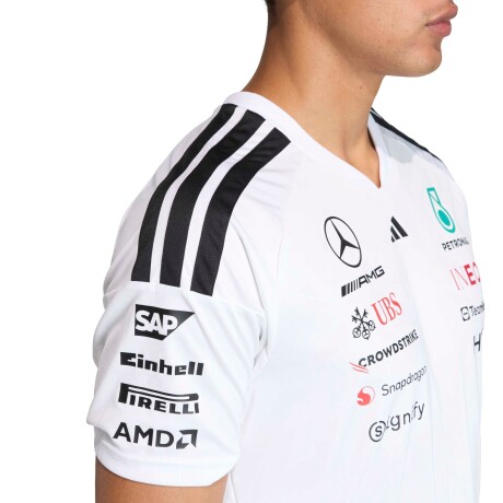 Remera adidas Piloto Mercedes AMG Petronas White