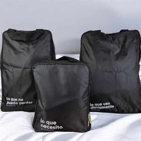 Pack de 3 organizadores de viaje con cierre compresor Sc