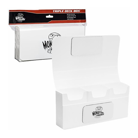 Monster Protectors - Triple Deck Box - White Monster Protectors - Triple Deck Box - White